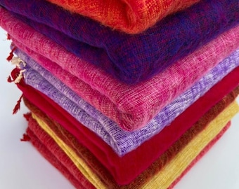 Yak Wool Blanket / Oversized Shawl/Throws/Yoga Meditaion Blankets /Travel Blanket/Shawl and Wrap/Ideal for Gift/Handmade in Nepal