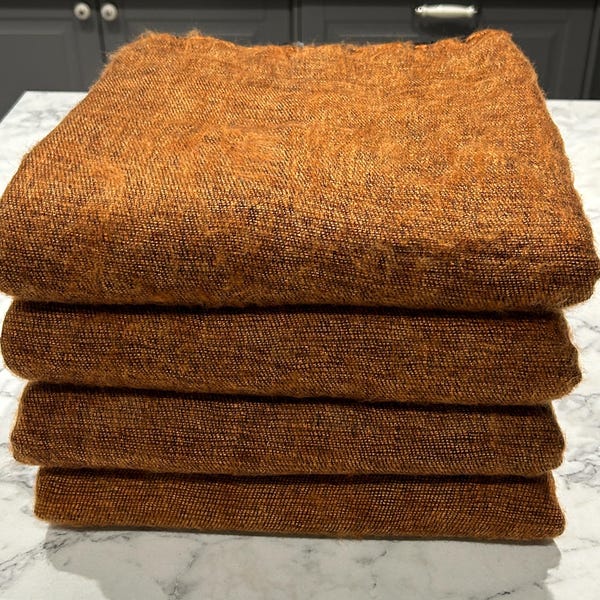 Brown Yak Wool Blanket / Oversized Shawl/Throws/Yoga Meditaion Blankets /Sofa Throw/Travel Throw/Camping Wrap/Handmade in Nepal