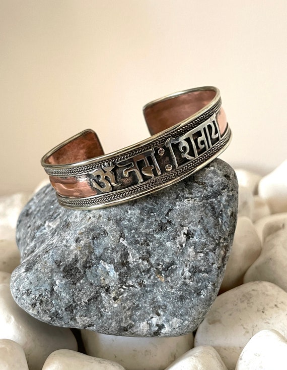 Om Namah Shivaye Bracelet | Kada In Pure Copper Heavy Kada (Adjustable) (1  Pc) – Numeroastro