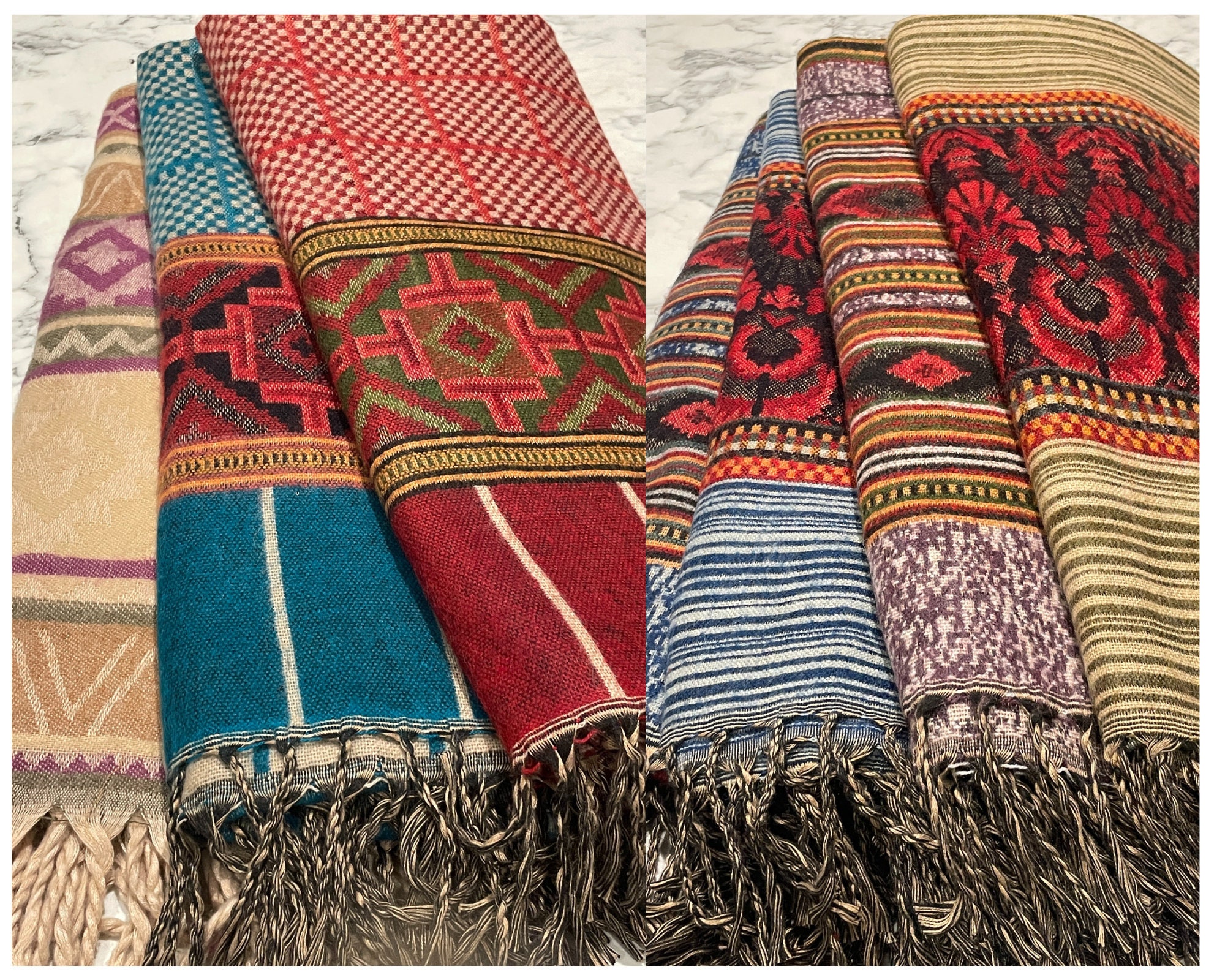 Yak Wool Shawl | Handmade in Nepal | Shawl and Wrap | Wool Yak Wool Shawl | Handmade in Nepal | Shawl and Wrap | Wool