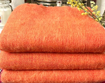 oldsea blanket (orange) 新品未使用未開封 Orange Lambswool Blanket Orange/white Throw Blanket Pure