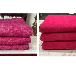 Yak Wool PINK Blanket / Oversized Shawl/Throws/Yoga Meditaion Blankets /Travel Blanket/Wrap/Ideal for Gift/Handmade in Nepal