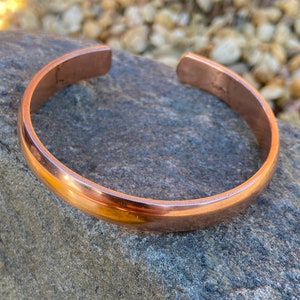 Armband aus reinem Kupfer Heilarmband Armreif aus Kupfer handgefertigt in Nepal ideal als Geschenk Bild 2