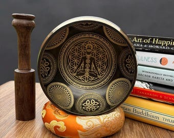 Seven Chakra Singing Bowl 11cm with gift box | Meditation Bowl | Tibetan Sound Healing | Made in Nepal | deal for Gifts