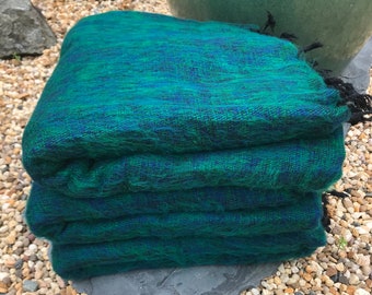 Yak Wool Blanket / Oversized Shawl/Throws/Yoga Meditaion Blankets /Sofa Throw/Travel Throw/Camping Wrap/Handmade in Nepal
