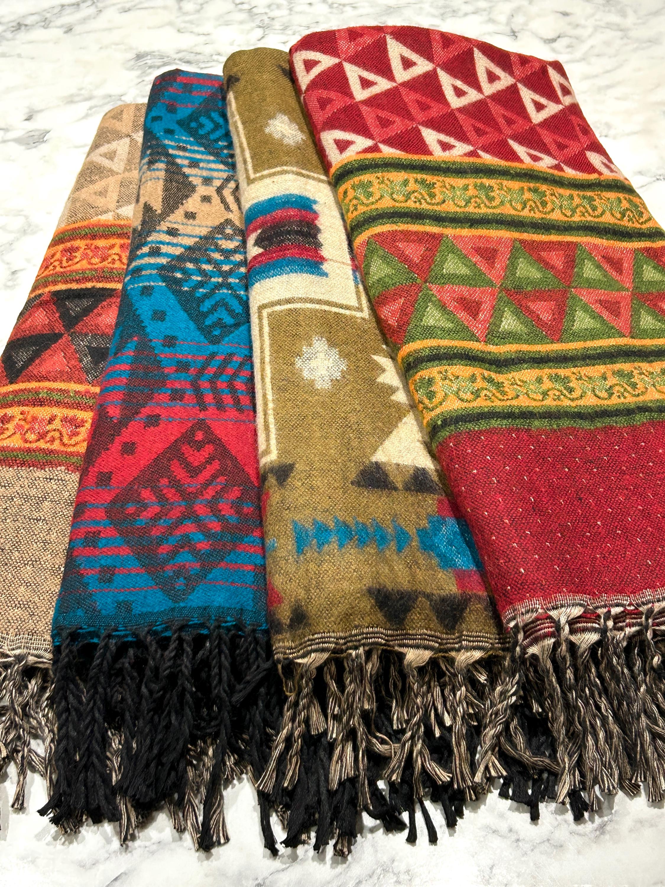 Yak Wool Shawl | Handmade in Nepal | Shawl and Wrap | Travel