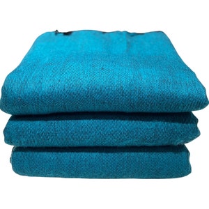 Yak Wool TURQUOISE Blanket / Oversized Shawl/Throws/Yoga Meditaion Blankets /Travel Blanket/Wrap/Ideal for Gift/Handmade in Nepal