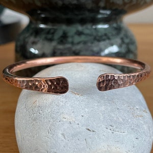 Copper Healing Bracelet Hammered Overlap Copper Cuff Bangle Handmade in Nepal Ideal for Gift image 5