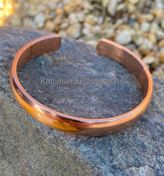Pure Copper Bracelet Healing Bracelet Copper Cuff Bangle Handmade in Nepal Ideal for Gift Etsy