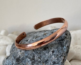 Pure Copper Healing Bracelet Women - Copper Cuff Bangle - Gift for Her - Handmade in Nepal