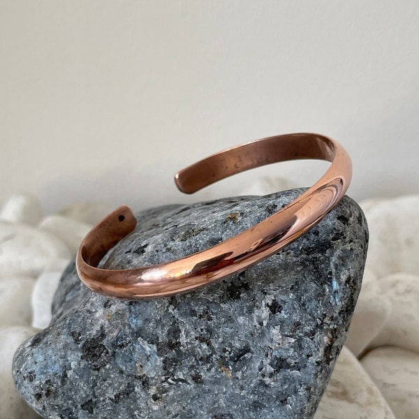 Pure Copper Healing Bracelet Women - Copper Cuff Bangle - Gift for Her - Handmade in Nepal