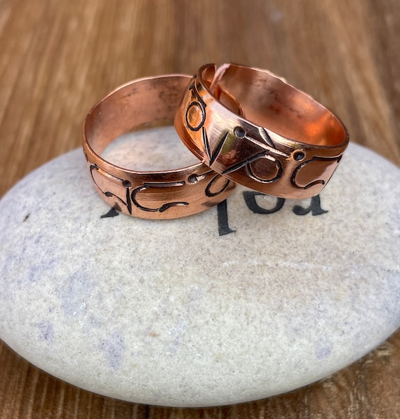 Copper Tibetan Mantra Ring Copper Tibetan Mantra Ring
