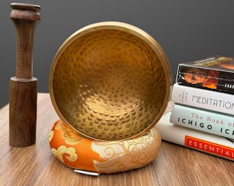 Klankschaal voor meditatie, geluid, vrede en liefde. Yogachakra-healing. Handgemaakt in Nepal: ideaal als cadeau