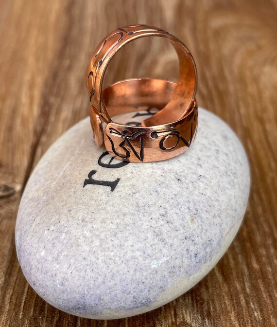 Copper Tibetan Mantra Ring Copper Tibetan Mantra Ring