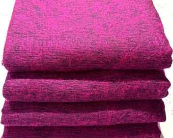 Yak Wool Blanket/ Pink&Black blended/Handmade in Nepal/Oversized Warm /Handloomed Blanket/Soft and Warm/Ideal for Gift