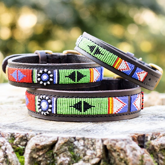 Maasai Dog Collar Dog Collar Maasai durban Etsy