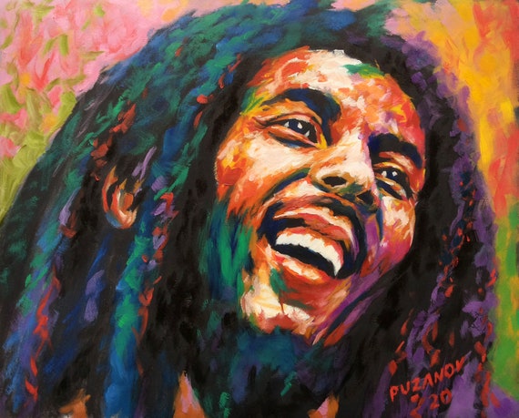 Bob Marley NO WOMAN NO CRY Painting