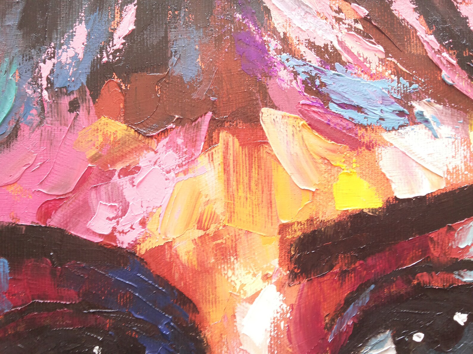 Custom IMPASTO Portrait Palette Knife Painting From Your Photo. Oil or