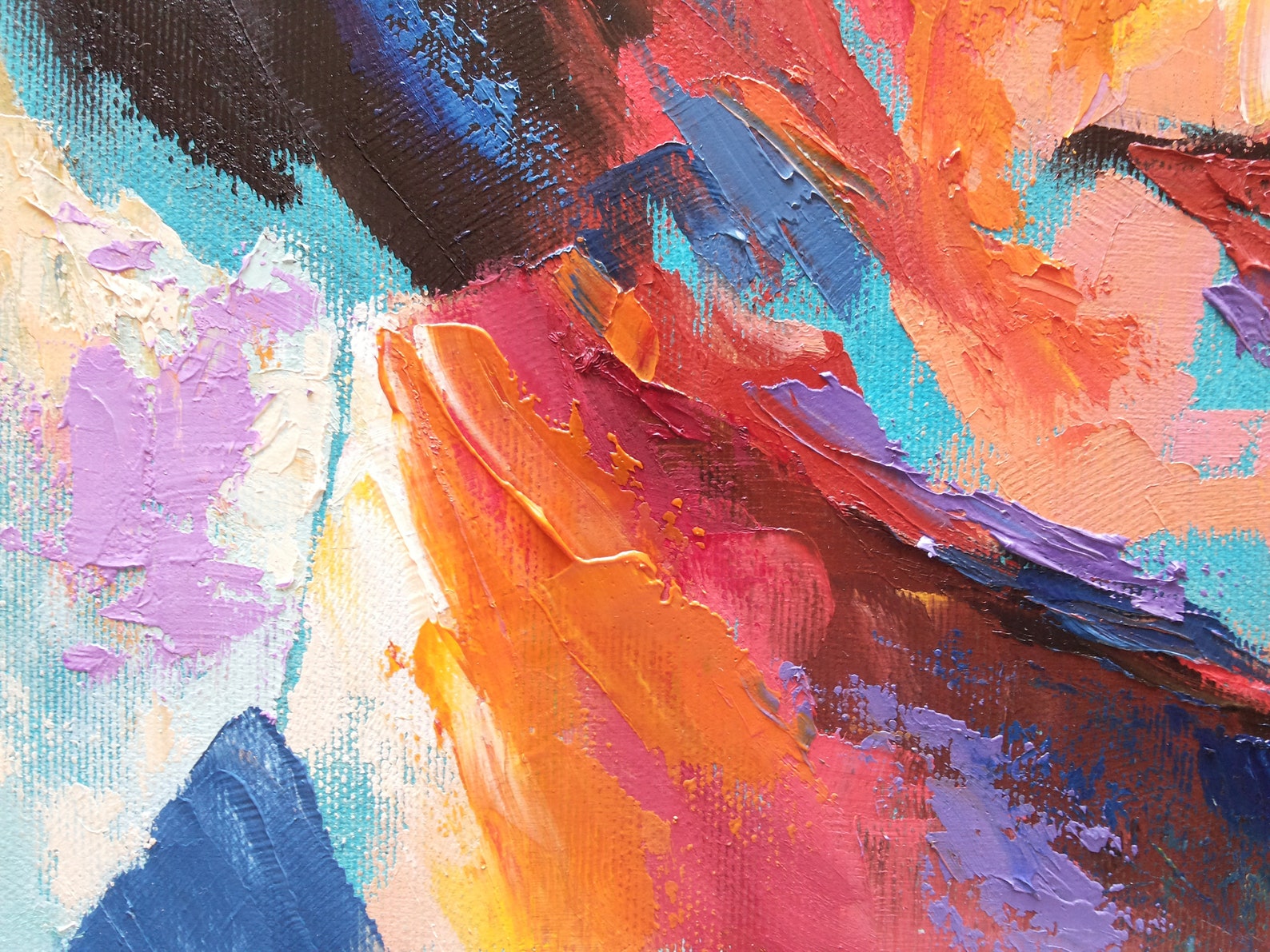 Custom IMPASTO Portrait Palette Knife Painting From Your Etsy