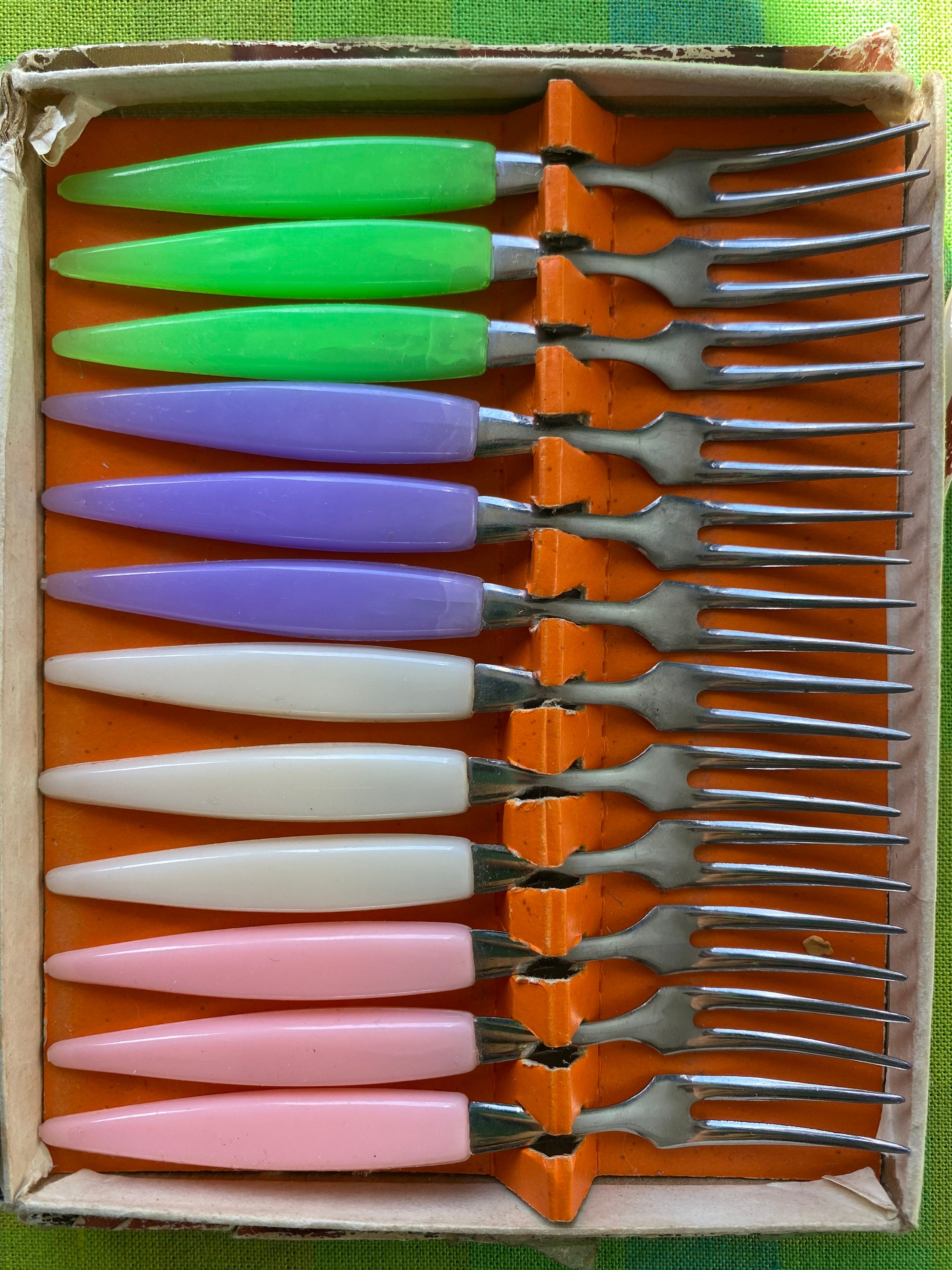 Retro 1950/60s Little Forks 12 piece stainless steel set. Etsy