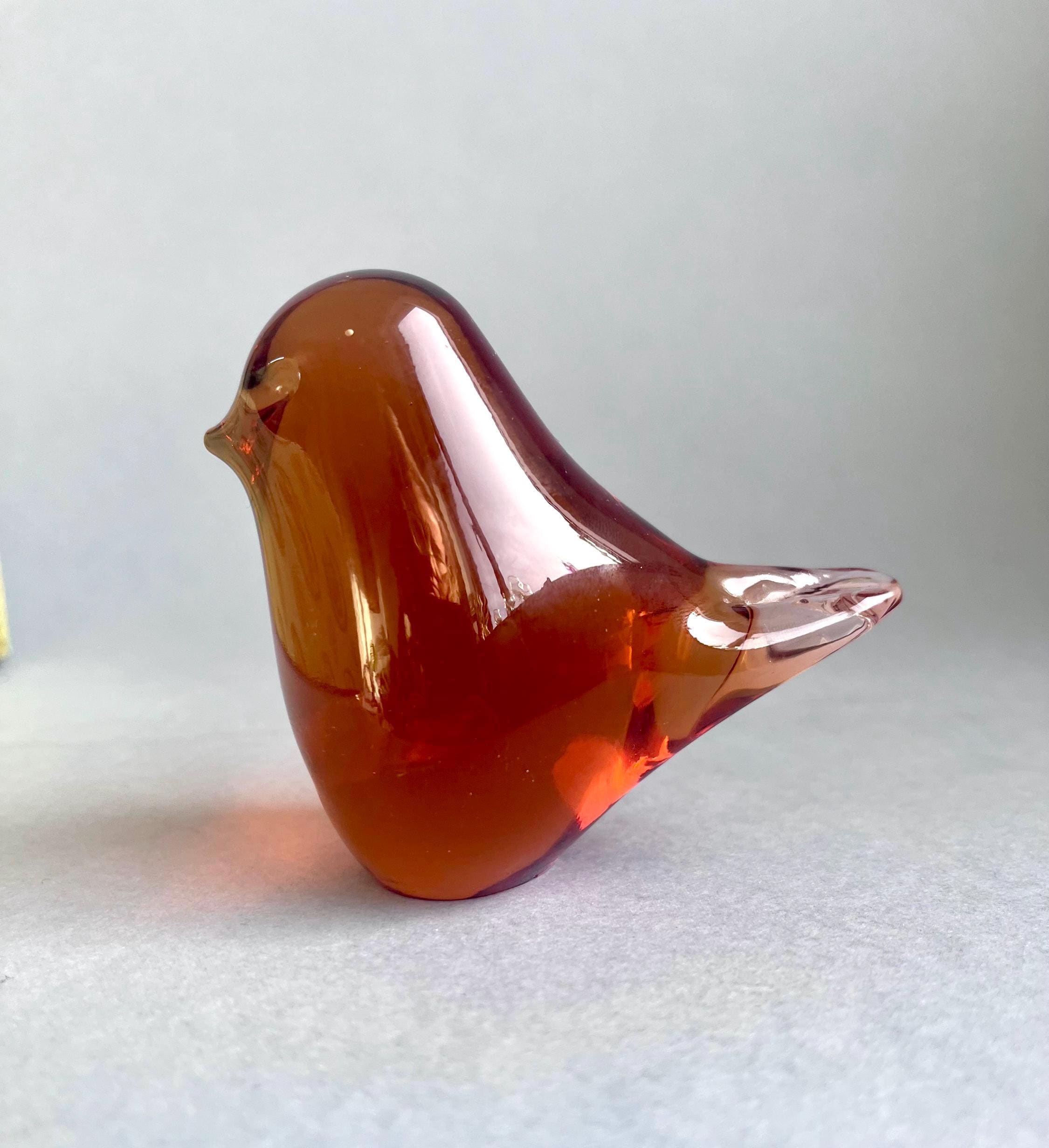 Vintage Glass Bird.wedgewood Glass Bird.art Glass Bird.bird Gift