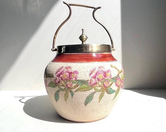 19th C. Crown Devon Ware Biscuit Jar S F & Co England - Etsy