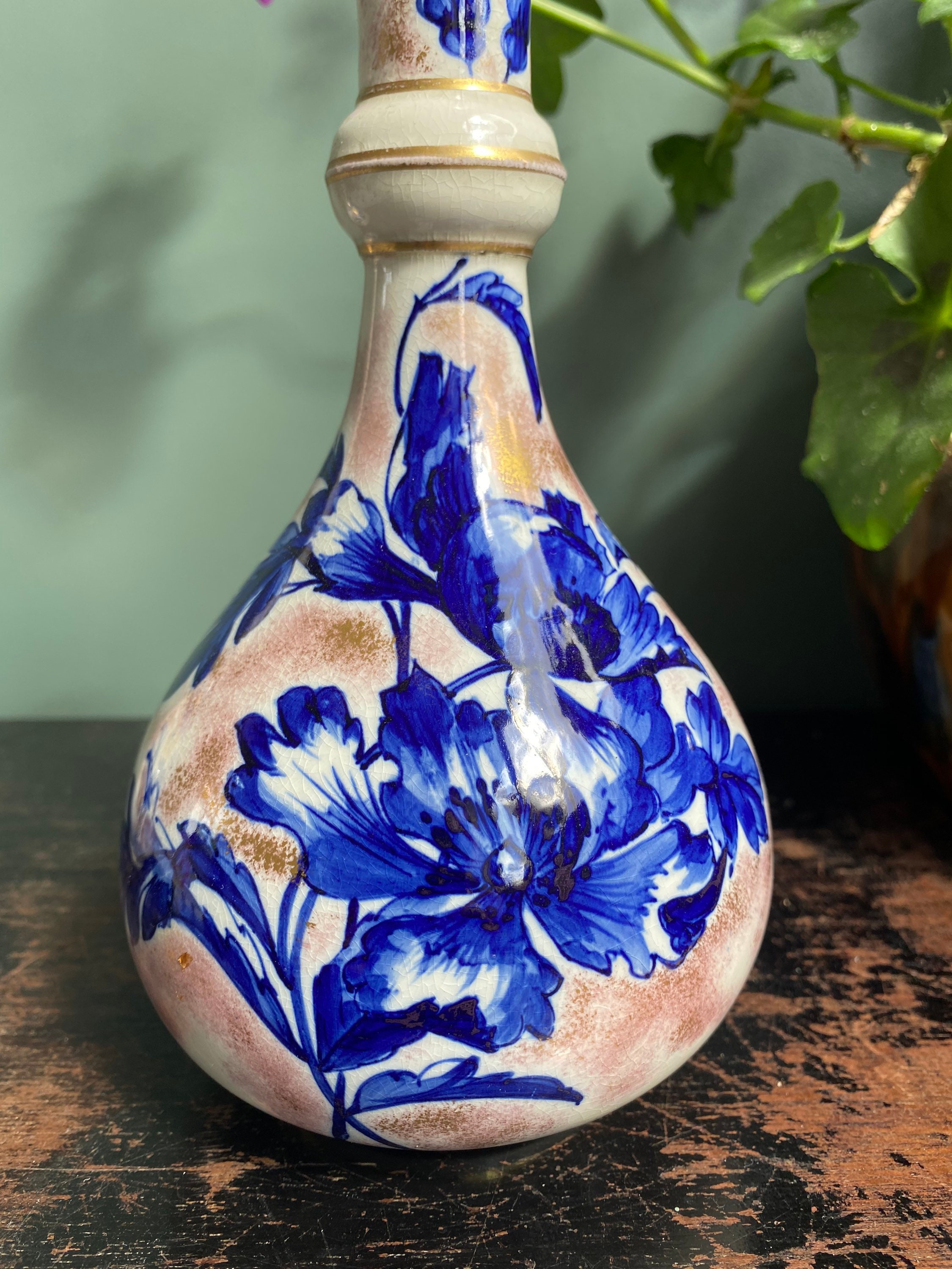 Royal Doulton Art Nouveau Blue Iris Pair of Vases. Etsy