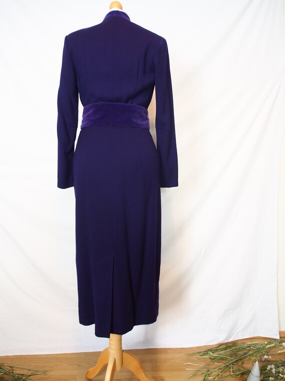 Incredible Quorum 1970s deep purple midi dress - image 6