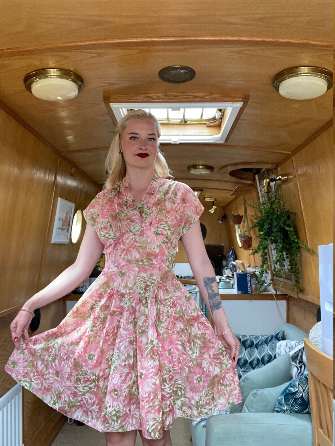 ア*キ様 Apolina Flora Dress - 50's Floral1- ア*キ様 Apolina Flora Dress - 50's Floral1- ア*キ様 Apolina