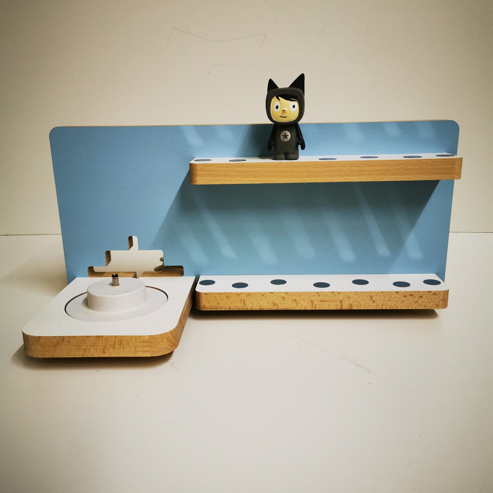 Toniebox shelf holder wood grey tonie storage rack Etsy