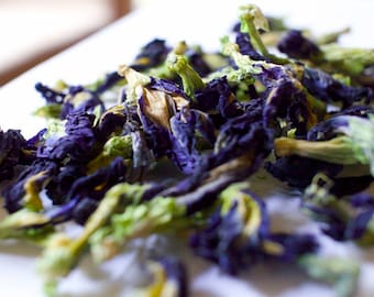 Butterfly Pea Flowers, Dried, Color-Changing Tea