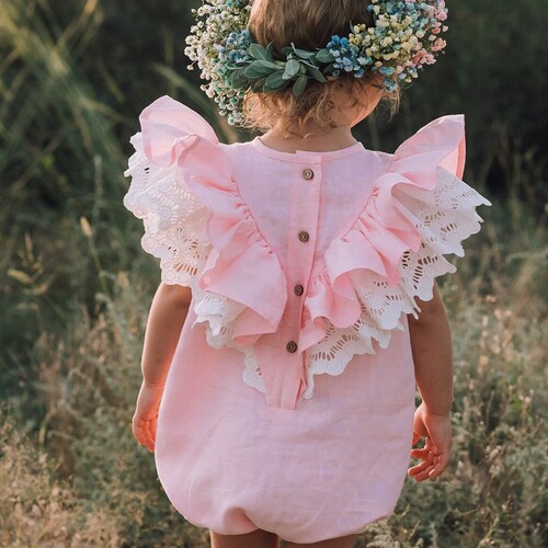 Cake Smash Outfit Girl Cake Smash Romper Baby Girl Boho Etsy