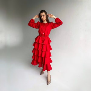 Women Linen Dress, Linen outfits for women, Linen clothing for woman, Maxi linen dress