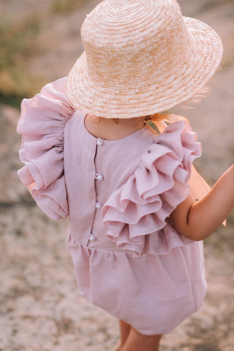 Flower Girl Romper 1st Birthday Girl Outfit Boho Sitter Etsy