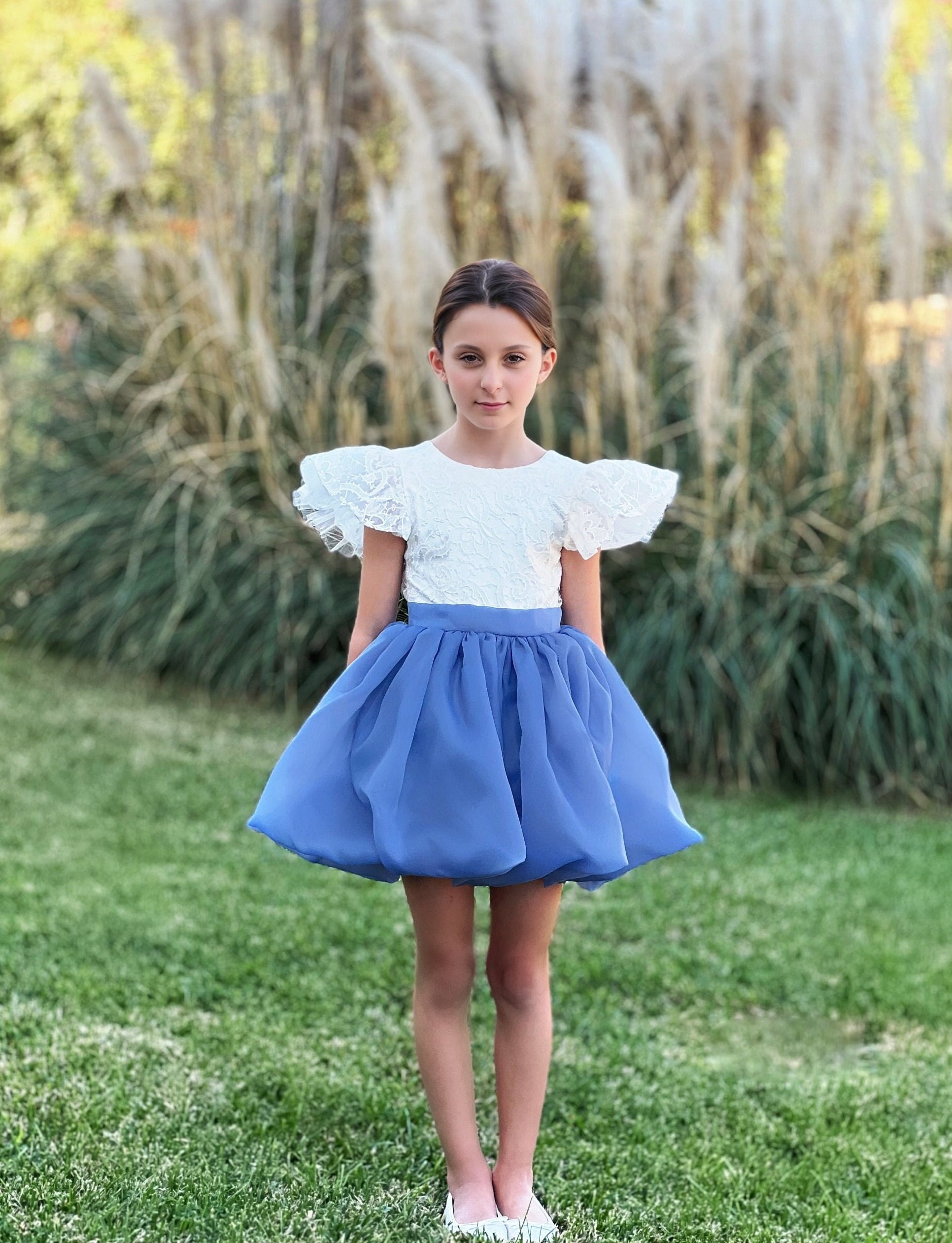 princess polly baby blue dress Dusty Blue Jr Bridesmaid Dress