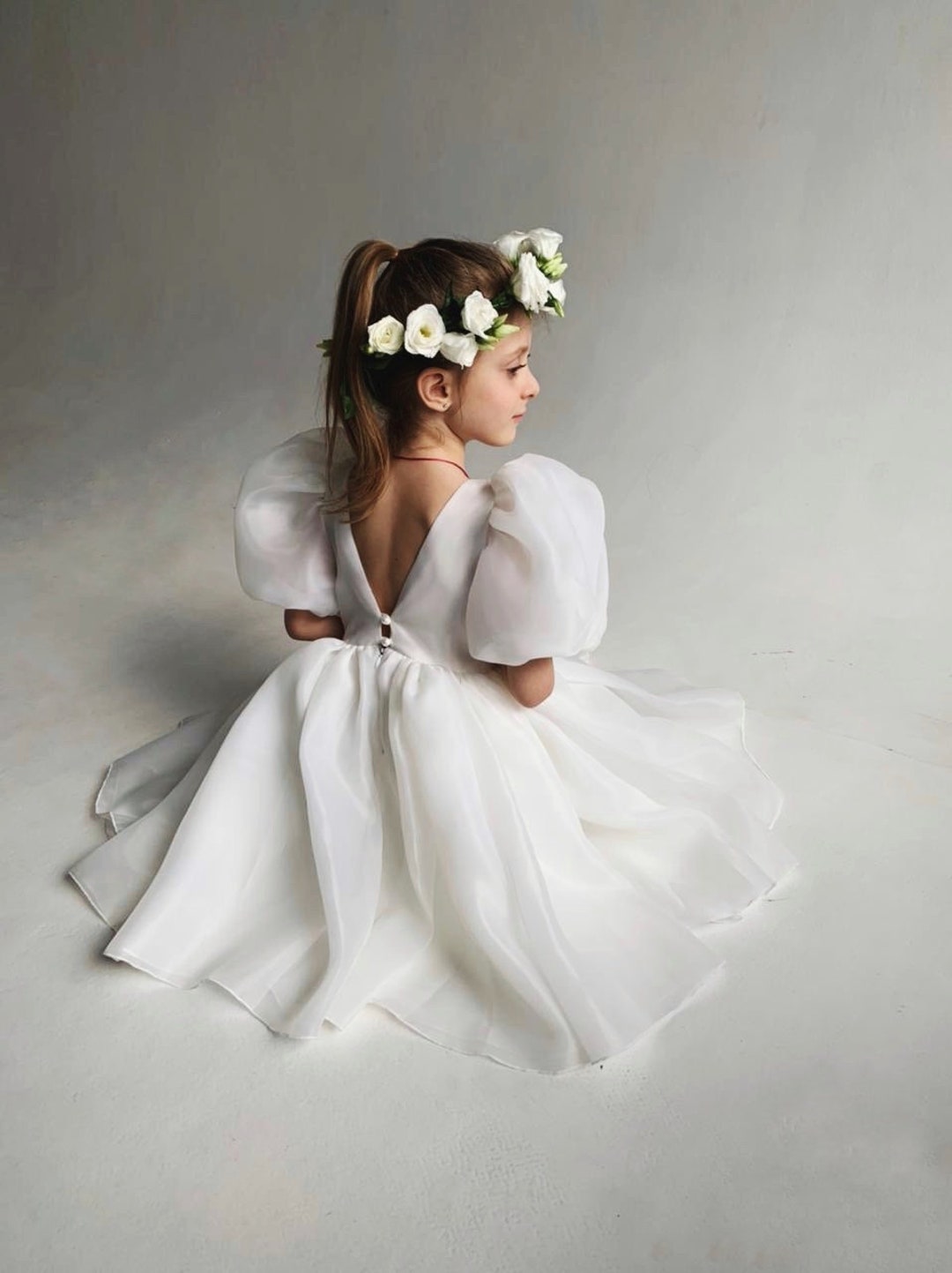 Ivory Flower Girl Dress