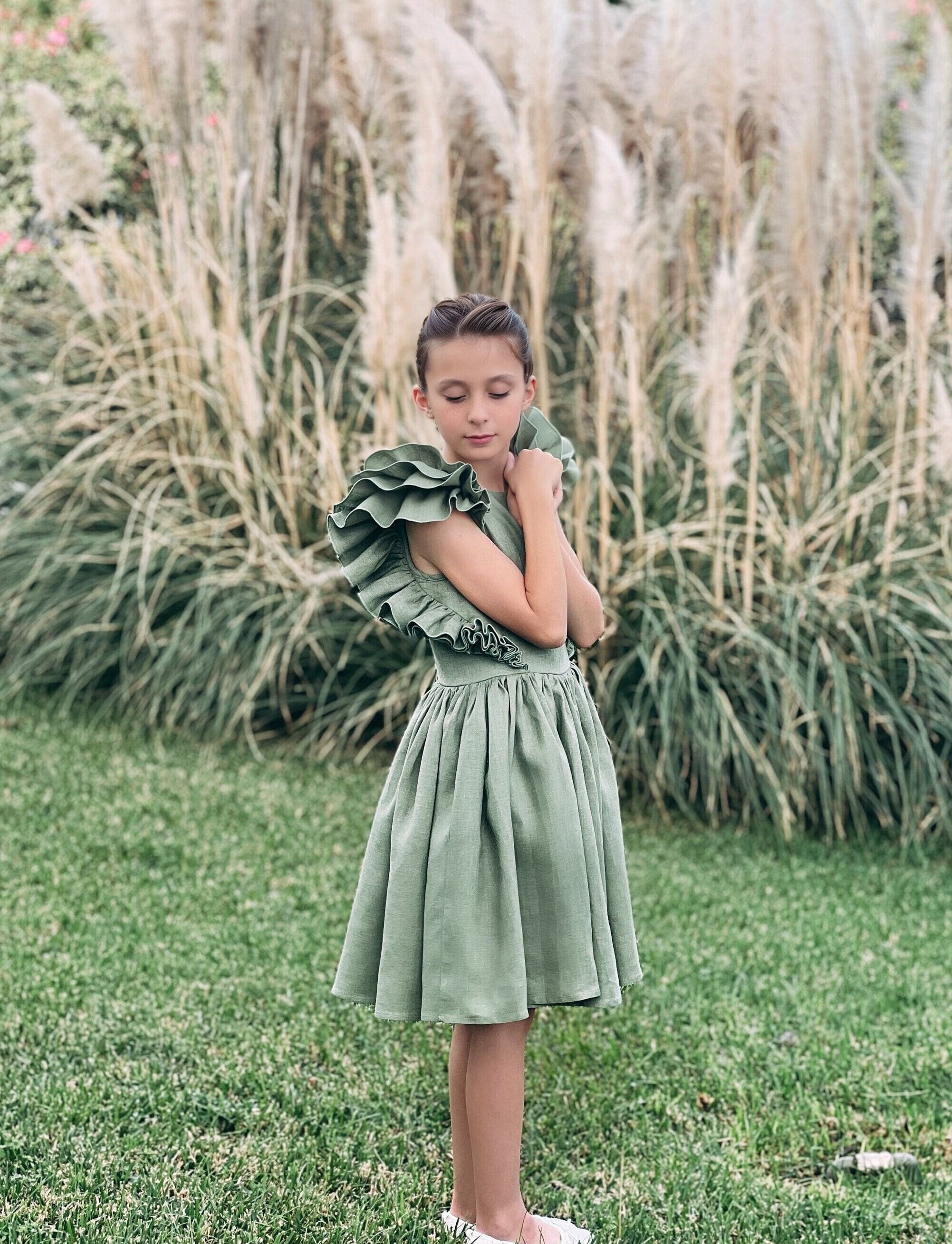Olive Infant Dress - Etsy