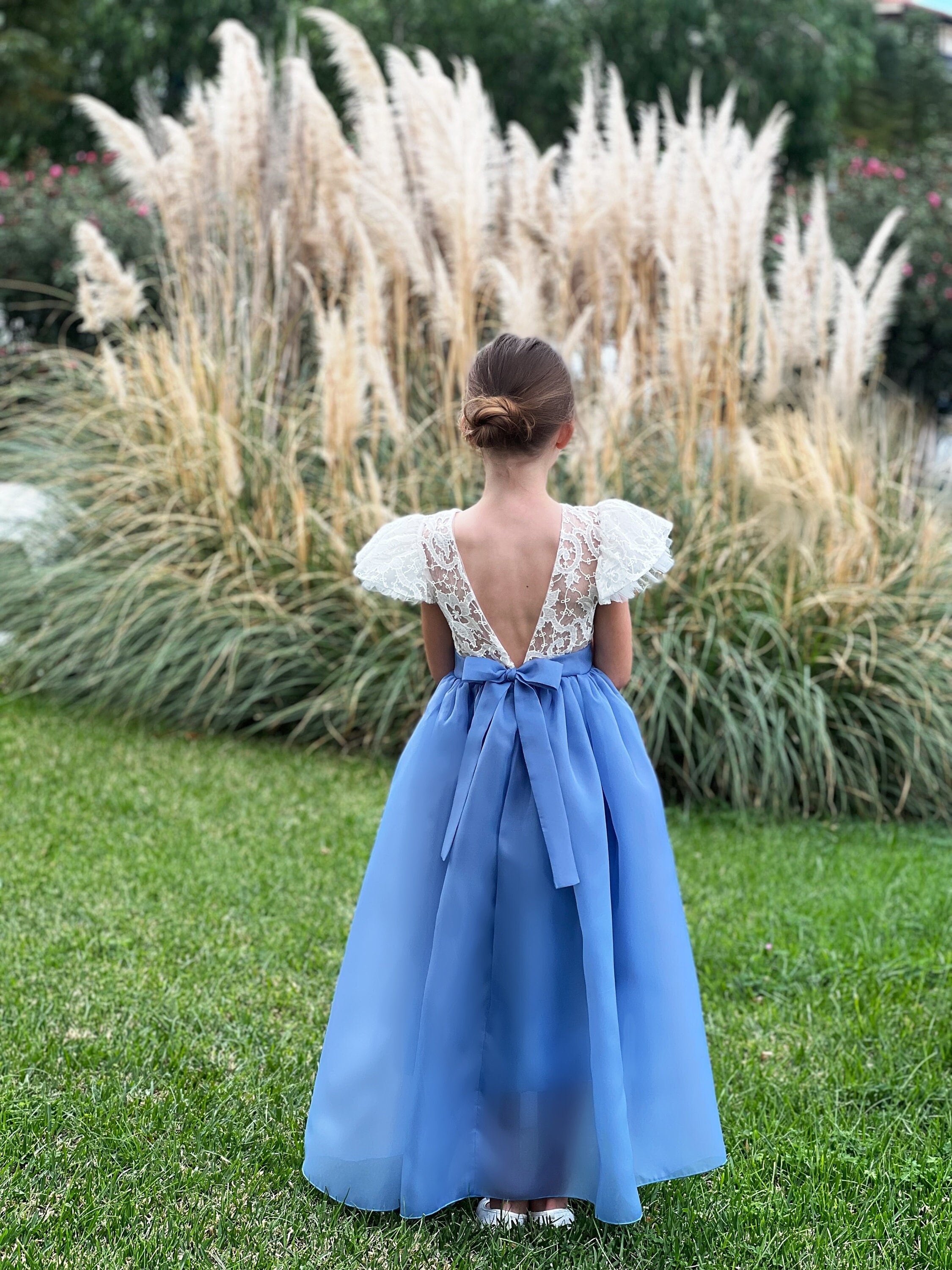 dusty blue junior bridesmaid dresses Fantastic Chiffon Junior Bridesmaid Dress main image 1