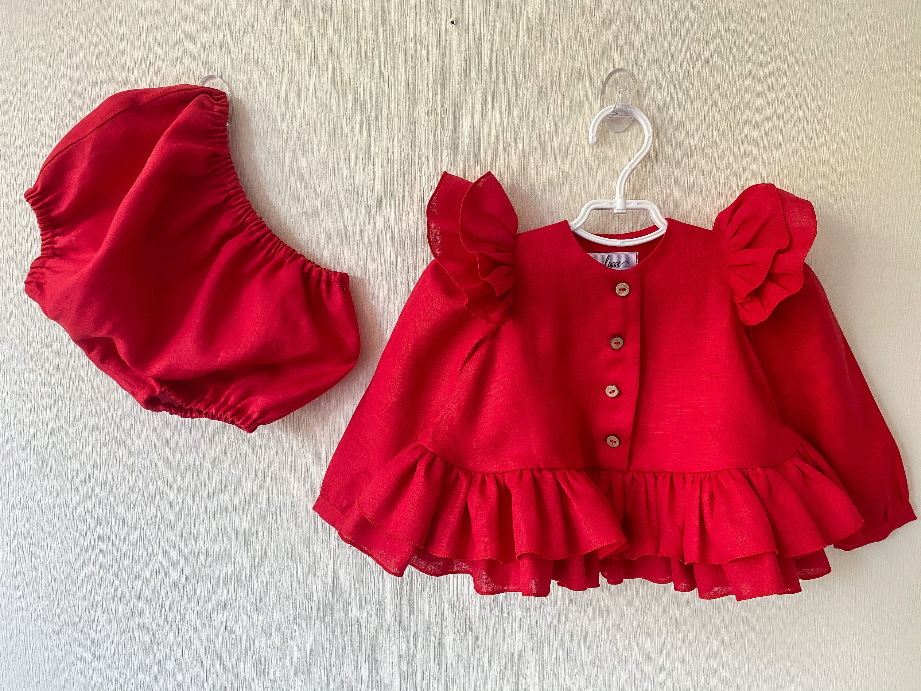 Baby girl Christmas outfit Clothing on sale Baby girl | Etsy