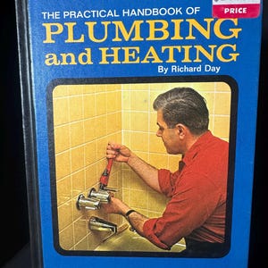 Vintage Book Practical Handbook of Plumbing and Heating with Concrete and Masonry- Both books