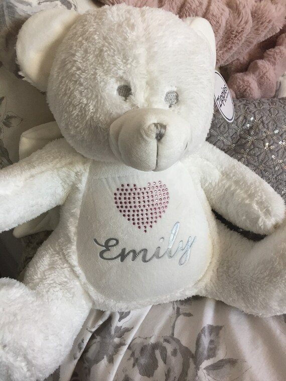 PERSONALISED White Angel Teddy Bear 