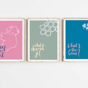 Northern Irish sayings print, Northern Ireland, Irish phrases postcard, What’s the craic, What about ye, Ireland Art, Northern Irish slang