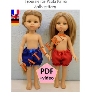 Trousers pattern for Paola Reina or for another 13-inch doll