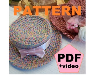 PATTERN crocheted hat for Blythe, BJD dolls, Paola Reina, and any other dolls