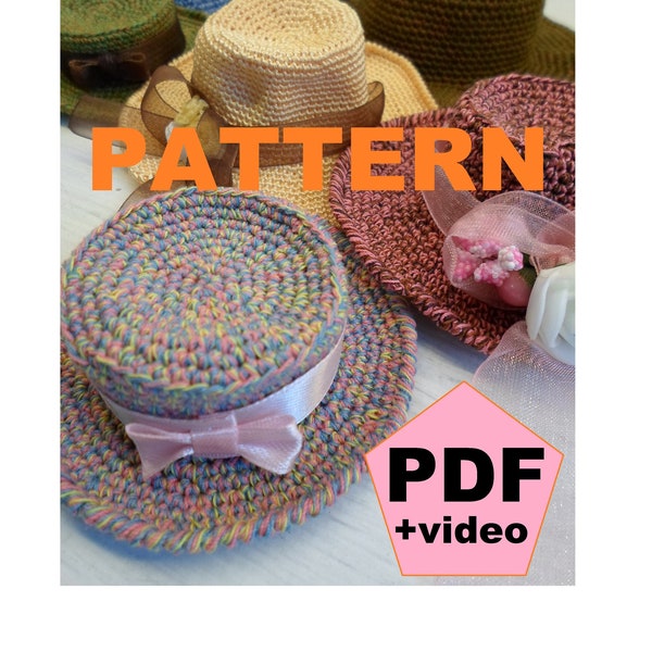 PATTERN crocheted hat for Blythe, BJD dolls, Paola Reina, and any other dolls