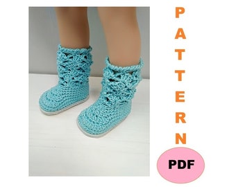 PATTERN crocheted boots for Paola Reina dolls