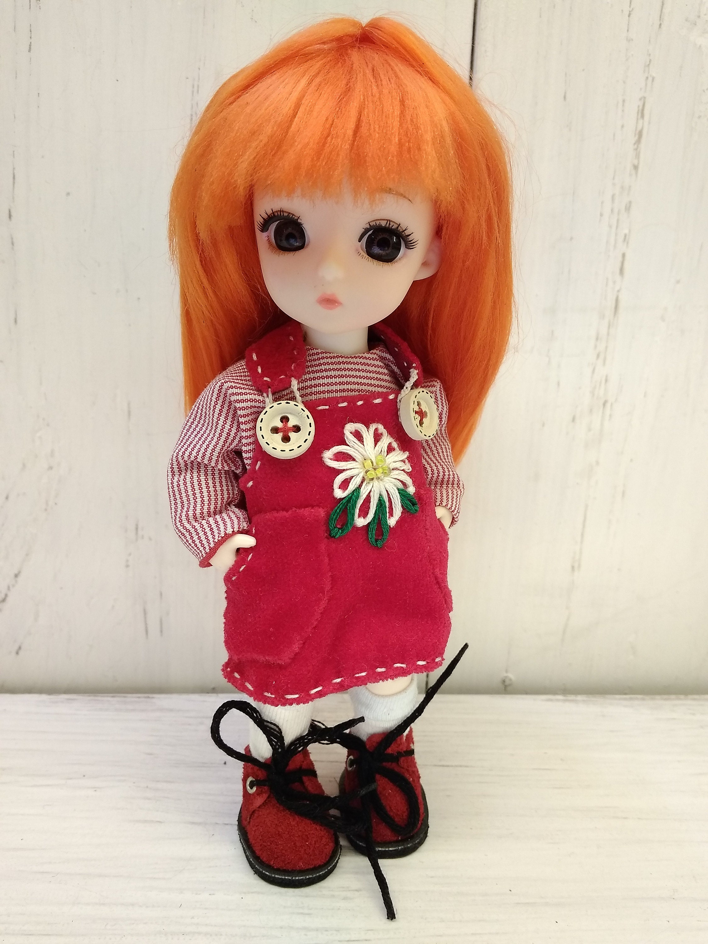 Red Original Beautiful BJD Dolls Outfit Doll Accessories Etsy