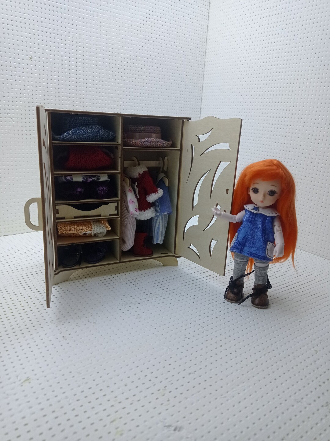 Fashion Doll Room Doll Play Furniture Miniatures Wardrobe Doll Etsy
