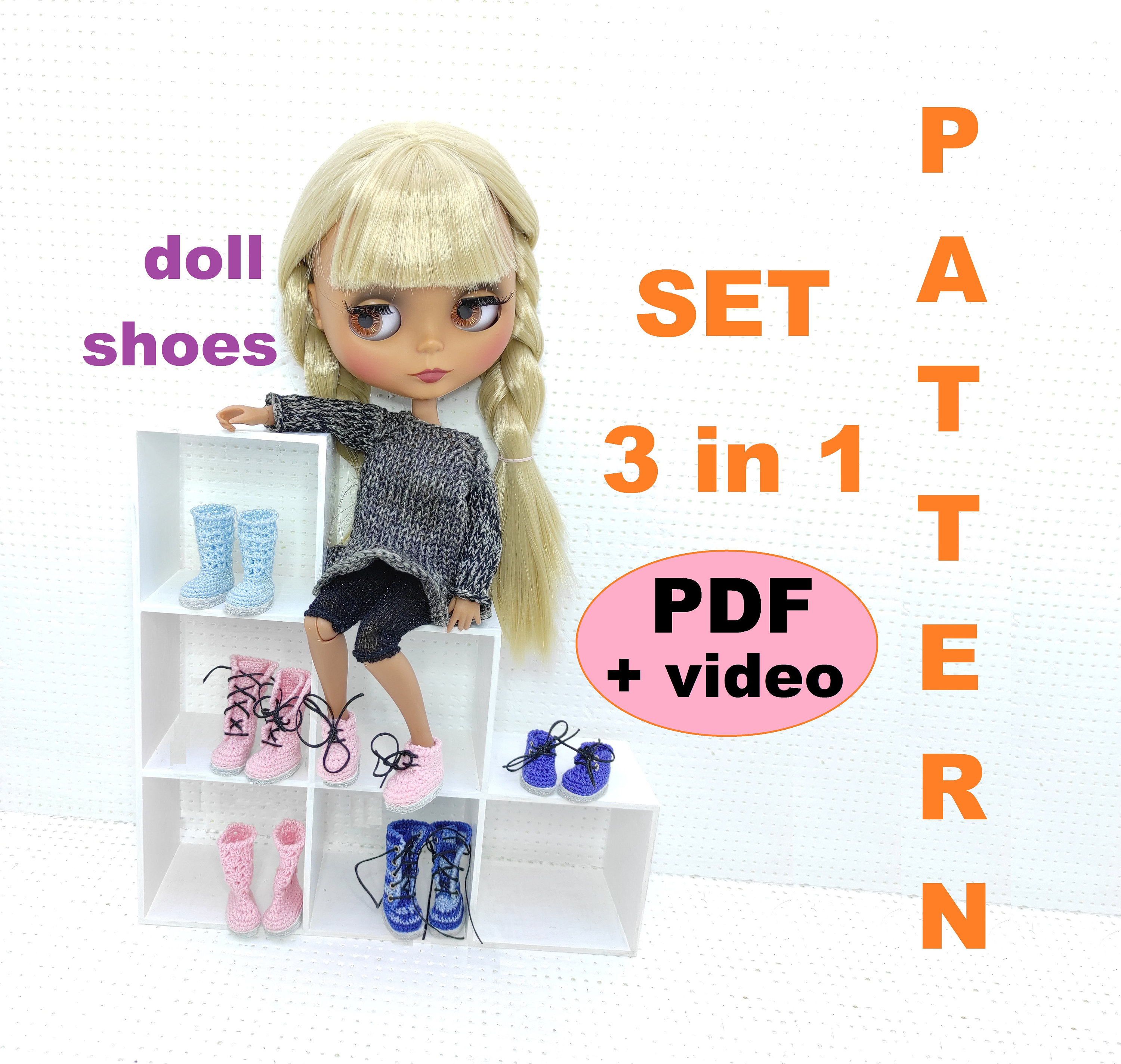Acheter Escarpins blancs, sandales, chaussures à talons hauts pour poupée Barbie, chaussures de soirée pour poupées Blythe, accessoires de maison de poupée à talons, bricolage