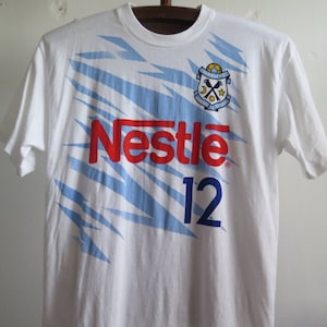Vintage Jubilo Iwata T Shirt 90s Yamaha FC Jubilo Iwata T Shirt Vintage Japanese football T Shirt Nestle Rare Jubilo Iwata buitoni 12